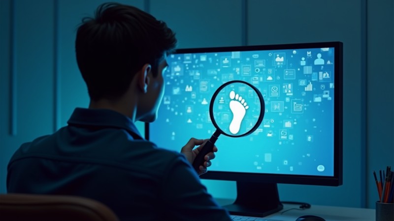 12 Ways to Manage Your Digital Footprint Effectively, Concept art for illustrative purpose, tags: eure - Monok